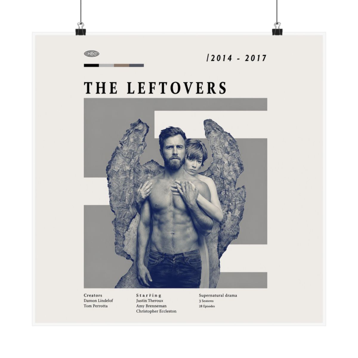 Posters Design Poster | Minimalist Wall Art Print — official The Leftovers Posters & Wall Art