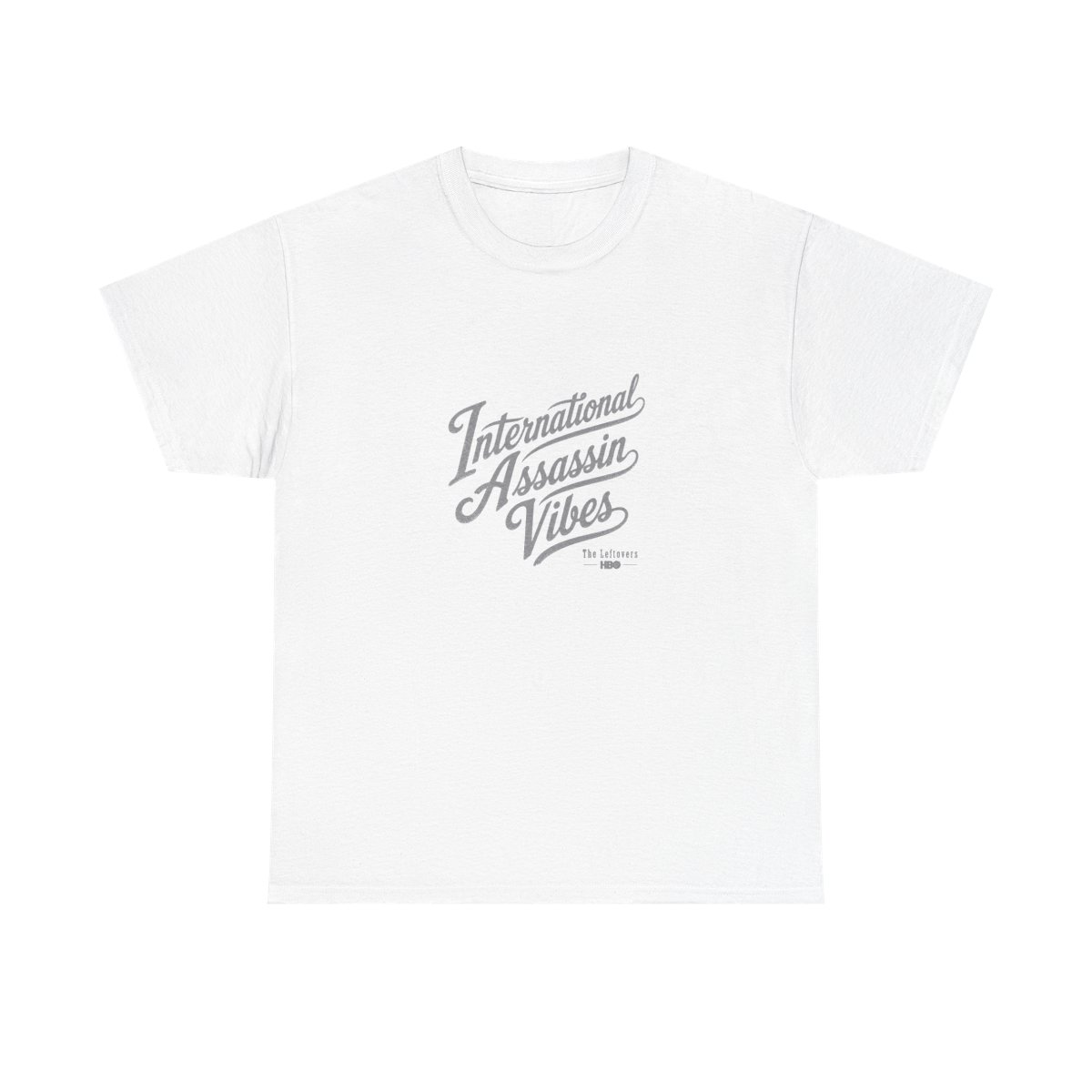 The Leftovers "International Assassin Vibes" Unisex Tee - alternate angle 5, merchandise